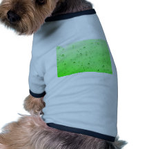 Green liquid dog tee shirt