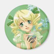 green tea magnets pour réfrigérateur