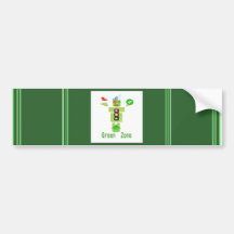 GREEN Zone Bumper Stickers