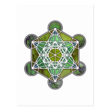 GreenMetatronCube Cartes Postales