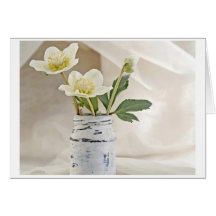 Greeting card Christmas rose Cartes De Vœux