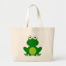 Grenouille avec du charme de bande dessinée sac