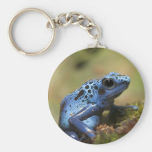 Grenouille bleue de dard de poison porte-clé