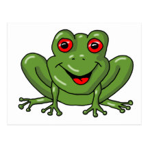 grenouille carte postale