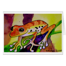 Grenouille Cartes De Vœux