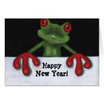 GRENOUILLE D'ARBRE : CARTE DE BONNE ANNÉE