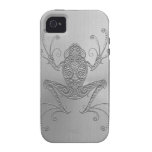 Grenouille d'arbre d'acier inoxydable coque Case-Mate iPhone 4