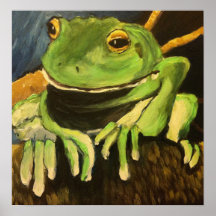 Grenouille d'arbre - marquez Patrick Affiches