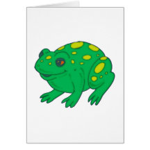 Grenouille de feuillage tree frog cartes de vœux