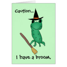 Grenouille de Halloween de Cassie Cartes De Vœux