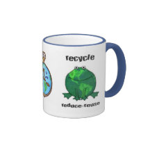 Grenouille de l'environnement de jour de la terre tasses à café