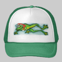 Grenouille de Noël casquettes