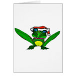 Grenouille de Père Noël Carte