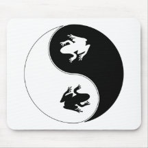 Grenouille de Yin Yang Tapis De Souris