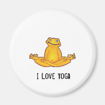 Grenouille de yoga - yoga d'amour d'I, aimant