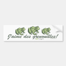 Grenouille française - grenouilles Bumpersticker d Adhésifs Pour Voiture