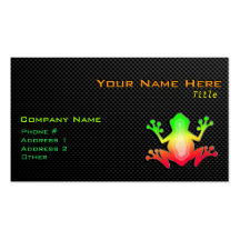 Grenouille lisse cartes de visite professionnelles