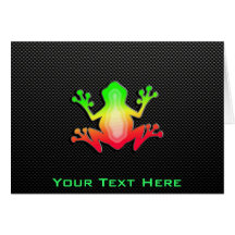 Grenouille lisse cartes de vœux