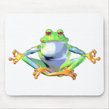 Grenouille méditante tapis de souris