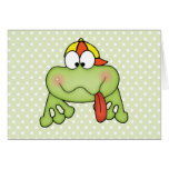 Grenouille mignonne de garçon de Toadally Carte