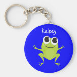 Grenouille personnalisée Keychain pour des enfants Porte-clefs