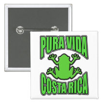 Grenouille verte de Pura Vida Costa Rica Pin's Avec Agrafe