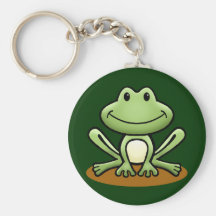Grenouille verte mignonne porte-clef