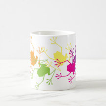 Grenouilles d'arc-en-ciel tasse