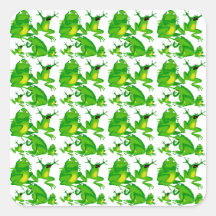 Grenouilles effrayées curieuses folles d'émotions  autocollants