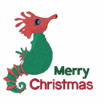Gribouillis l'hippocampe de Noël Polo Brodé