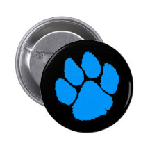GRIFFE BLEUE de TIGRE des années 80 de TIGRE de CO Badge Avec Épingle