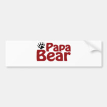 Griffe d'ours de papa autocollant pour voiture