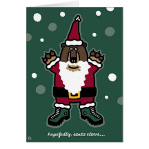 griffes de père Noël Carte