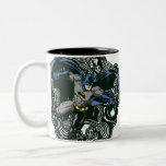 Griffonnage 2 de crânes/encre de Batman Mug À Café