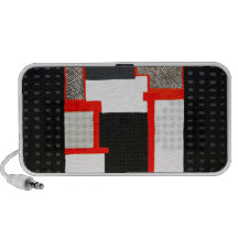 Griffonnage abstrait haut-parleur notebook