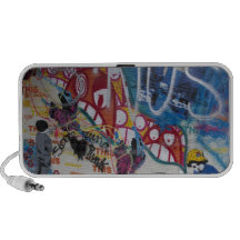 Griffonnage d'art de graffiti haut-parleur de voyage