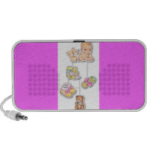 griffonnage de bébé haut-parleur ordinateur portable