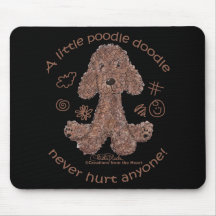 Griffonnage de caniche tapis de souris