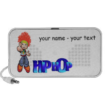 griffonnage de hip hop haut-parleur ordinateur portable