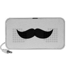 Griffonnage de moustache haut-parleur mobile
