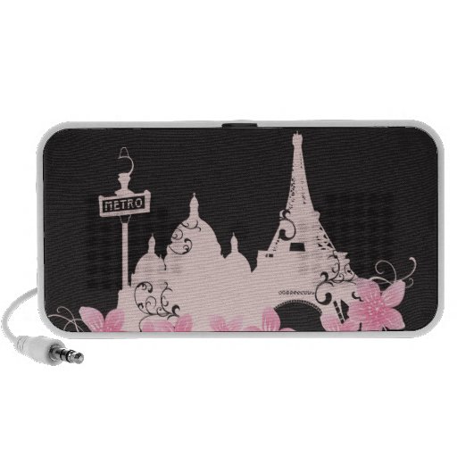 Griffonnage de Paris Haut-parleur Notebook