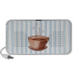 Griffonnage de tasse de café mini haut-parleurs