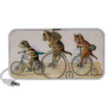 Griffonnage de tour de bicyclette haut-parleur mobile