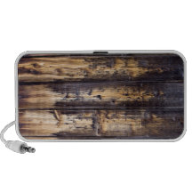 Griffonnage en bois de cabine haut-parleur portable
