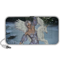 Griffonnage féerique de beauté de Pegasi de licorn Haut-parleurs Portables