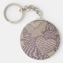 Griffonnage pourpre Keychain Porte-clef