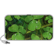 Griffonnage Spea du jour de shamrock de St Patrick Haut-parleur Notebook