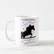 Griffonnages de cheval mugs à café