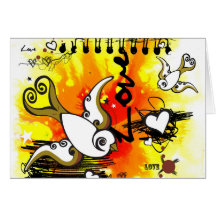 Griffonnez-moi un certain amour ! carte de vœux