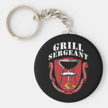 Gril sergent barbecue été 4 juillet porte-clé